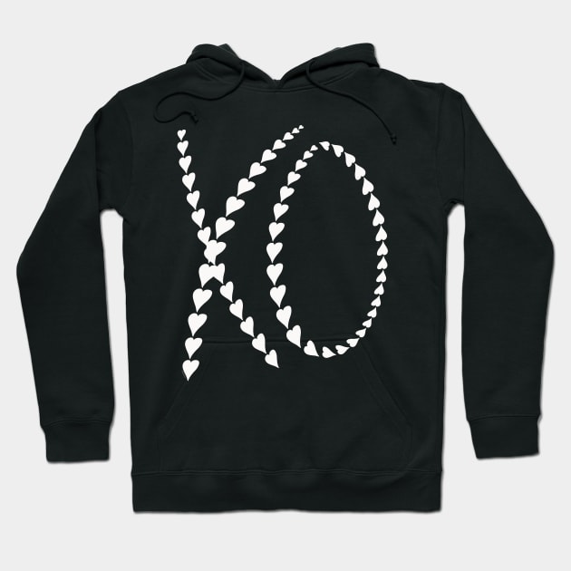 XO Valentines Day Hugs and Kisses I Love You Hoodie by DoubleBrush